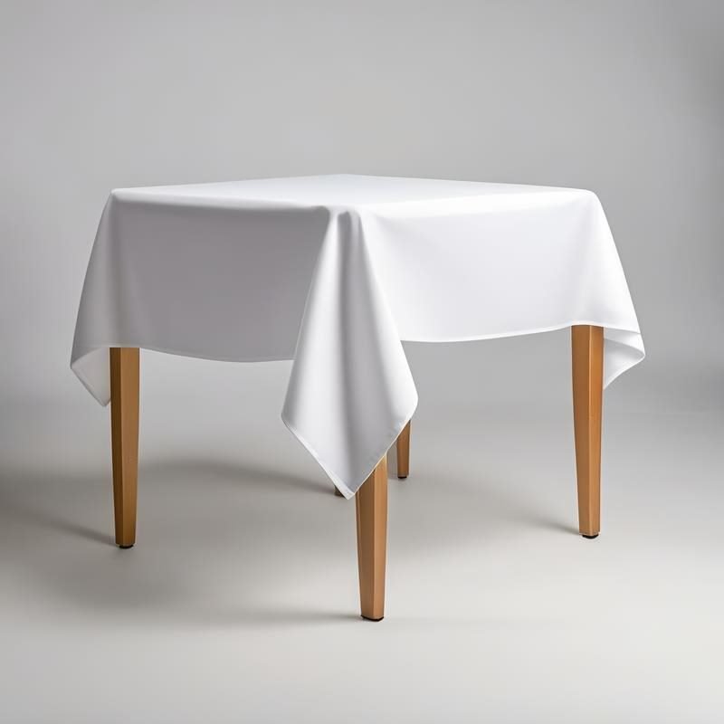62"x62'' Inch Square Tablecloth Durable Polyester Tablecloth for Square and Round Tables, Wrinkle Resistant, Great for Weddings, Banquets, Holidays, Parties