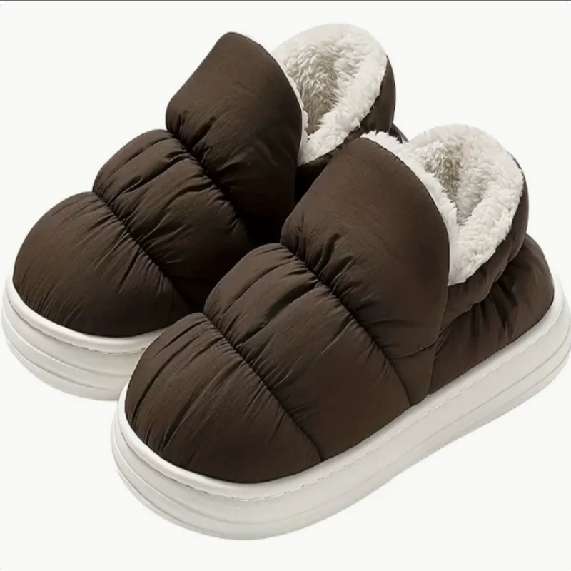 Winter Slippers for Women & Men - Warm Memory Foam House Shoes, Fuzzy Plush Lined Anti-Slip Indoor Outdoor Moccasins, Booties & Slides - Ultimate Comfort Footwear Gift