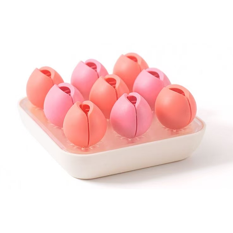 Tulip Silicone Makeup Organizer - 9 Slots Desktop Display Stand for Lipstick & Brushes (Clearance Sale)