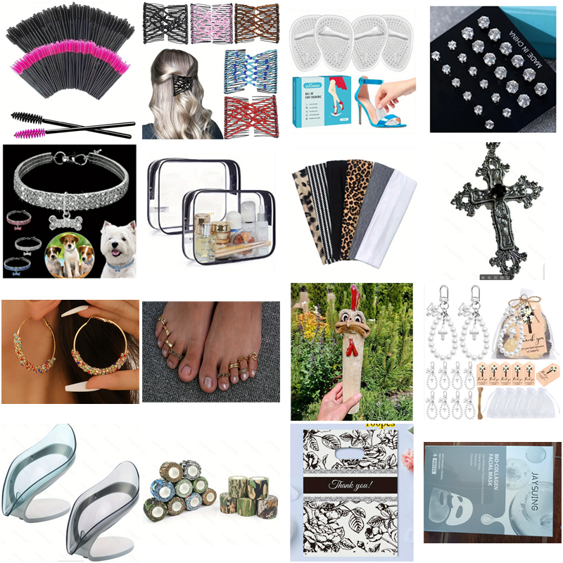 Multi-Category Trending Bundle - Car Sunshades, Selfie Sticks, Phone Stands, Wireless Earphones & Hair Oils for wholesale liquidation, Premium Resell Inventory Lot.