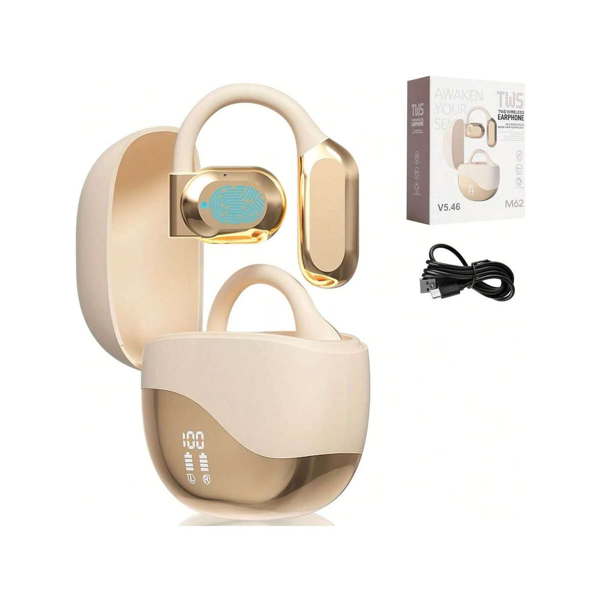 M70 Professional Two-Way Language Translator Headphones for Business & Travel