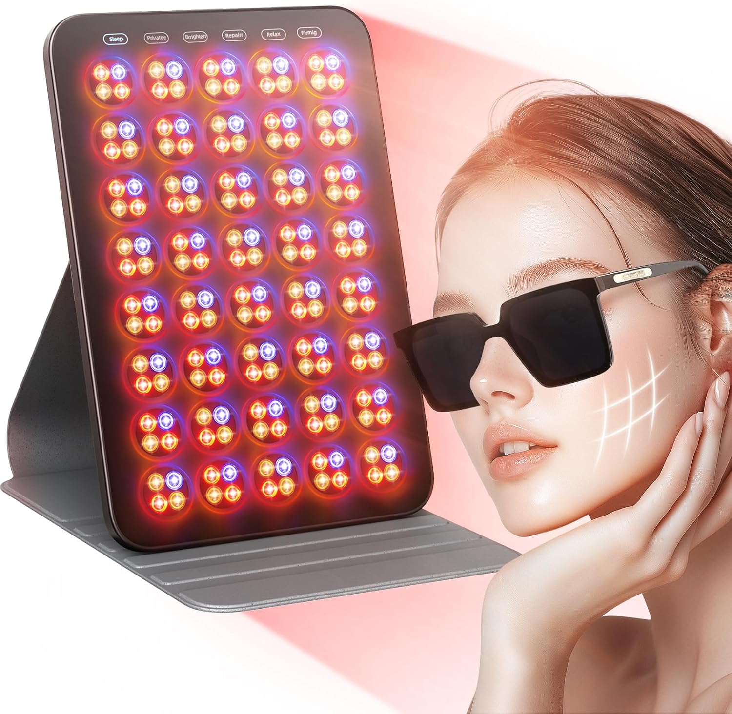 Wholesale Lot: Portable 4-in-1 Red Light Therapy Panel - Magnetic Battery & 6 Modes (Skin Rejuvenation)