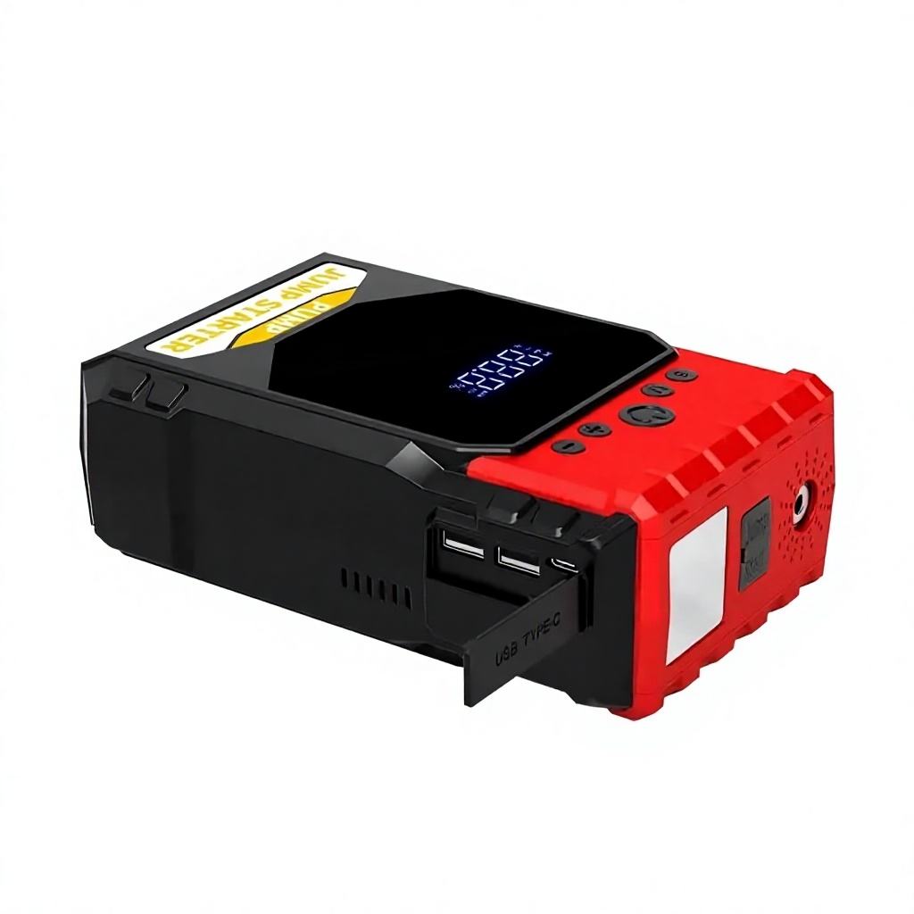 R66 12V Car Jump Starter with Air Compressor – 8000mAh Portable Emergency Power Bank