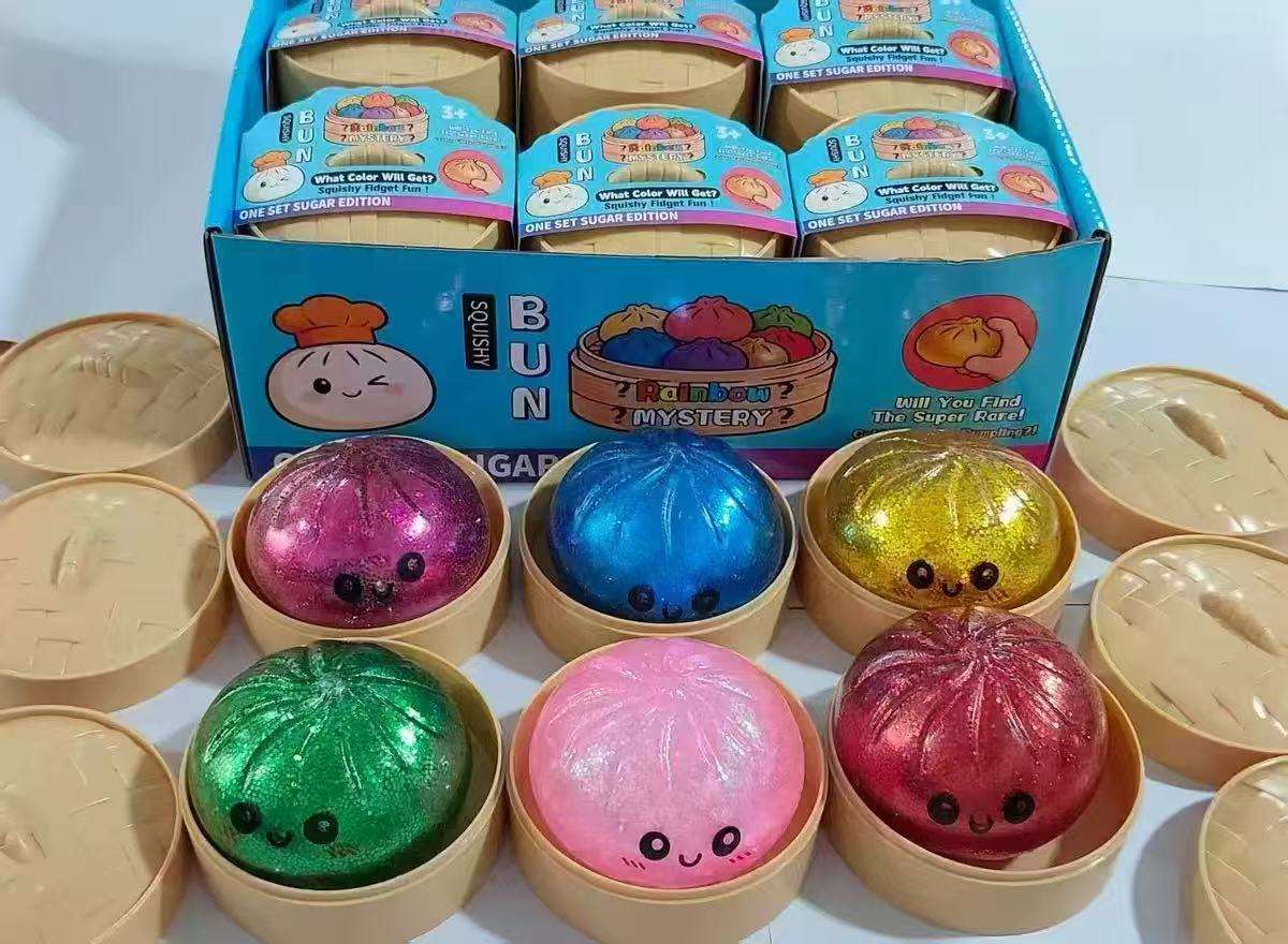 un Squishy Stress Toy Blind Box – Glitter Bead Squeeze Toy, Assorted Colors