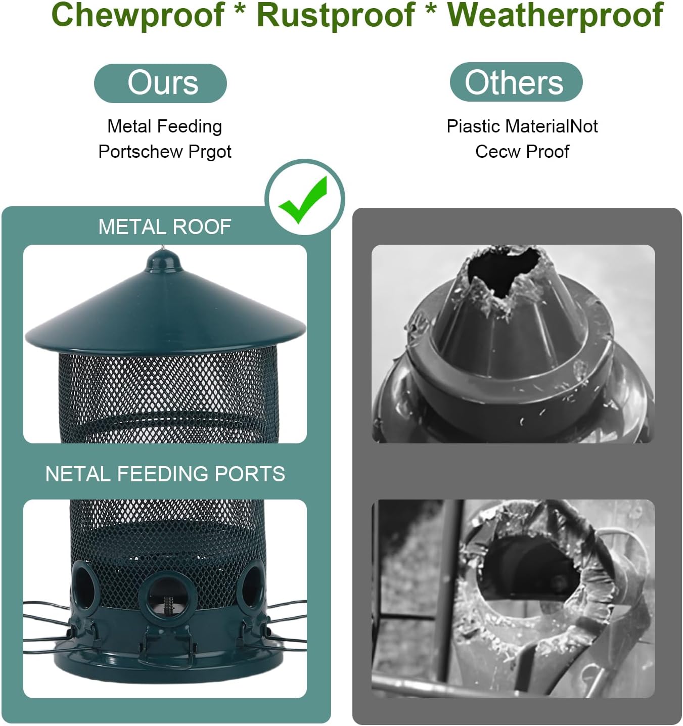 Hanging Bird Feeder Squirrel Proof - Image 4