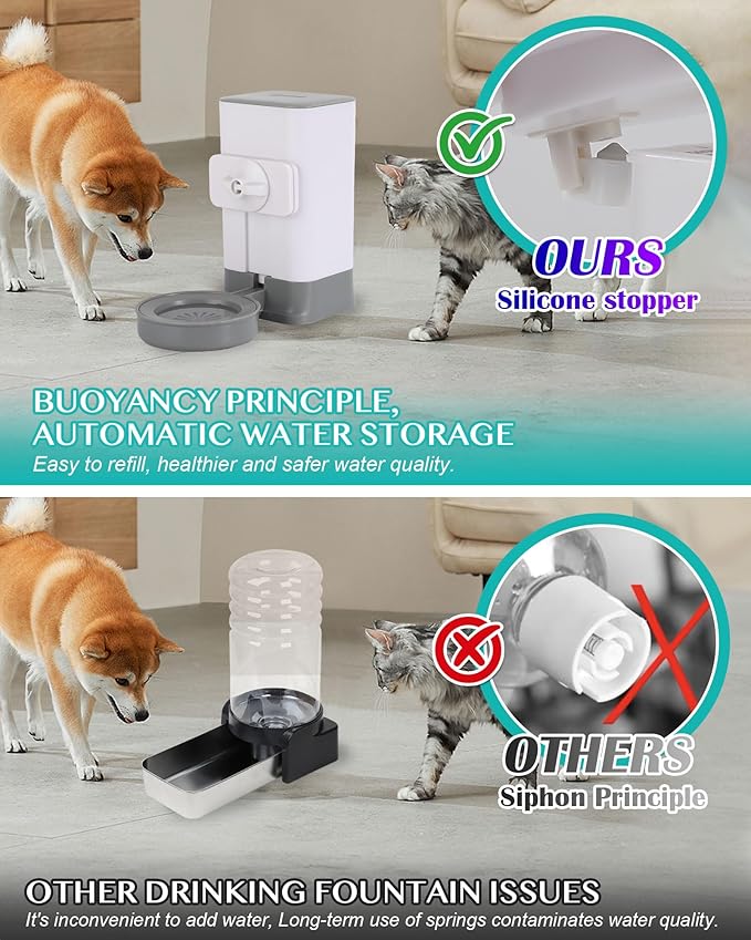 50 oz (approximately 1.4 kg) rabbit water bottle, leak free, easy to clean, top filled suspended gravity water dispenser, suitable for rabbits, guinea pigs, cats, dogs, and other small animals, leak free - Image 4