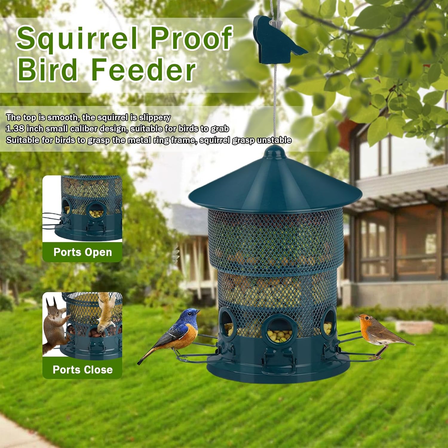Hanging Bird Feeder Squirrel Proof - Image 6