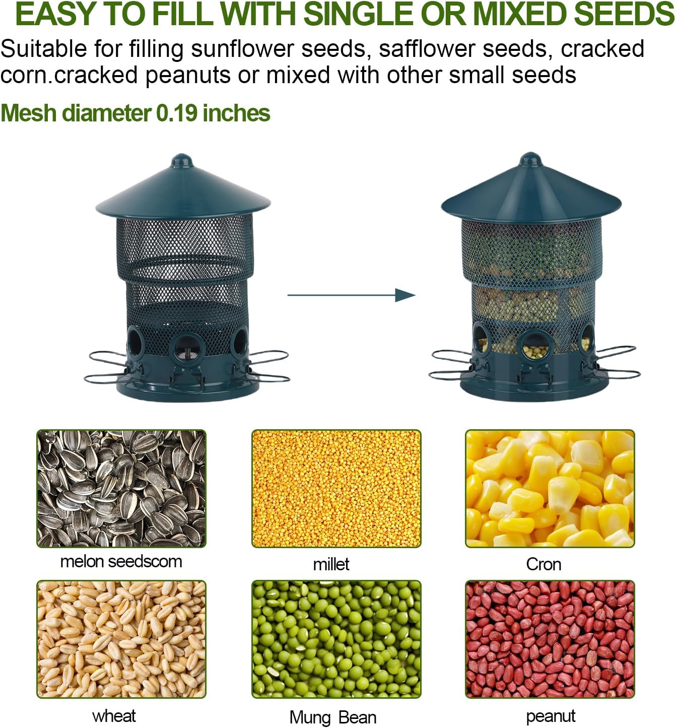 Hanging Bird Feeder Squirrel Proof - Image 7