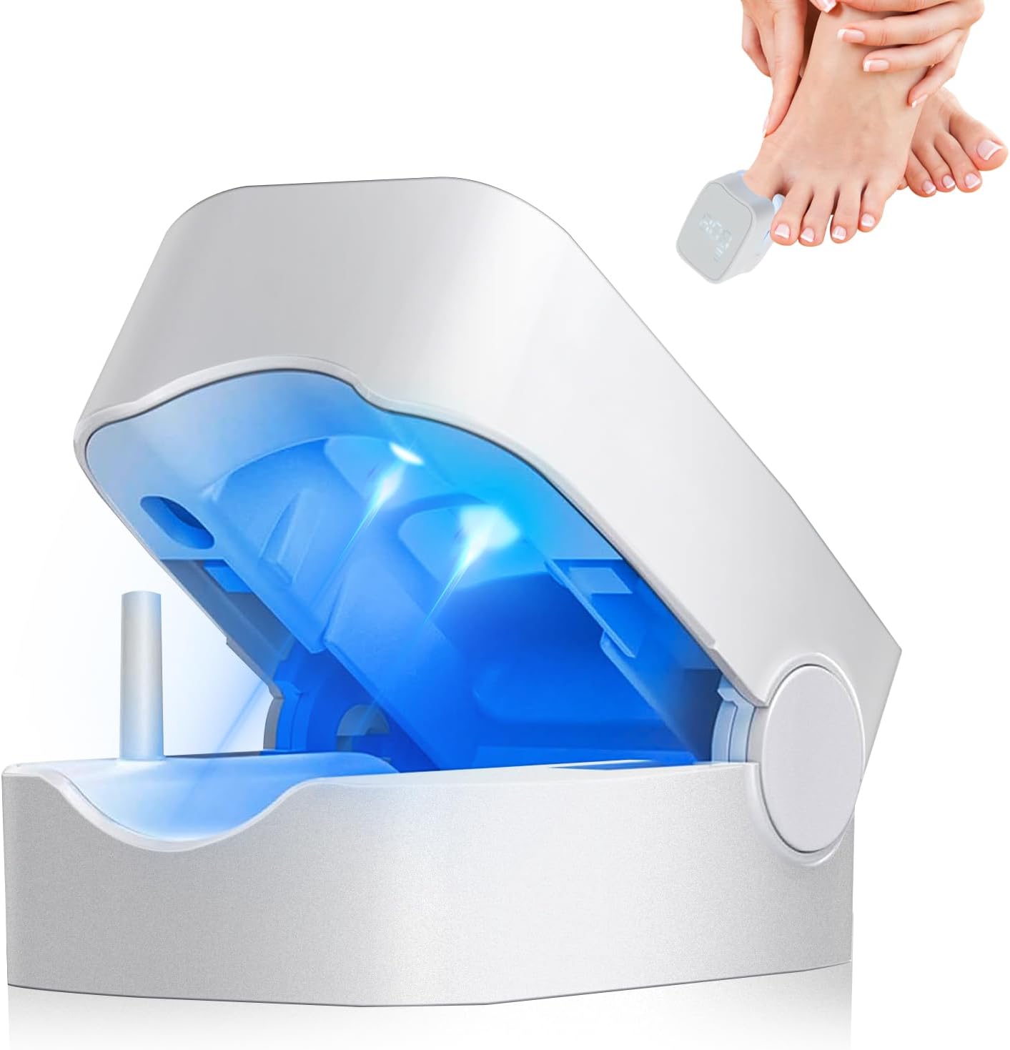 Nail-fungus-cleaning-device-for-multiple-toenail