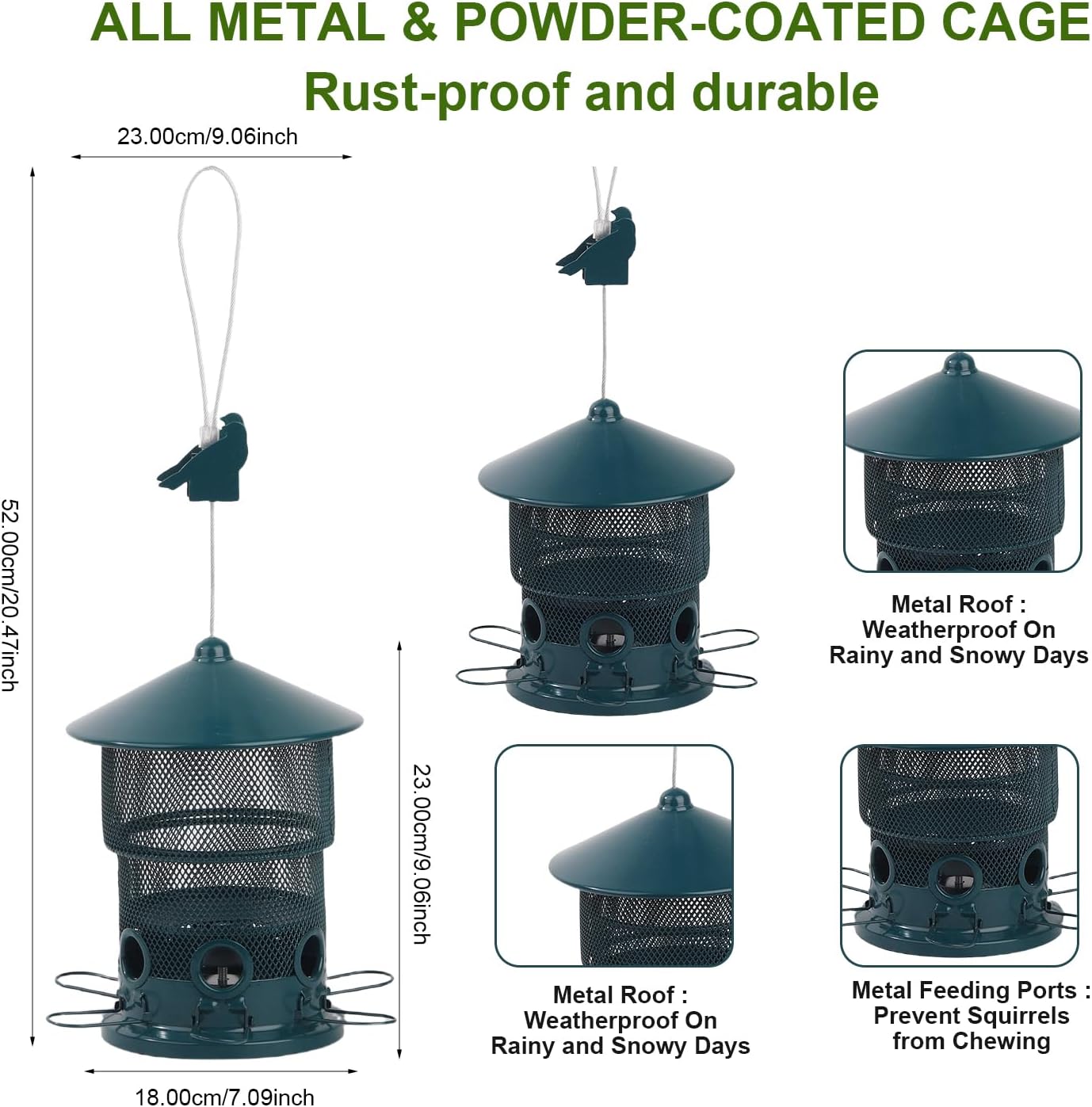 Hanging Bird Feeder Squirrel Proof - Image 8