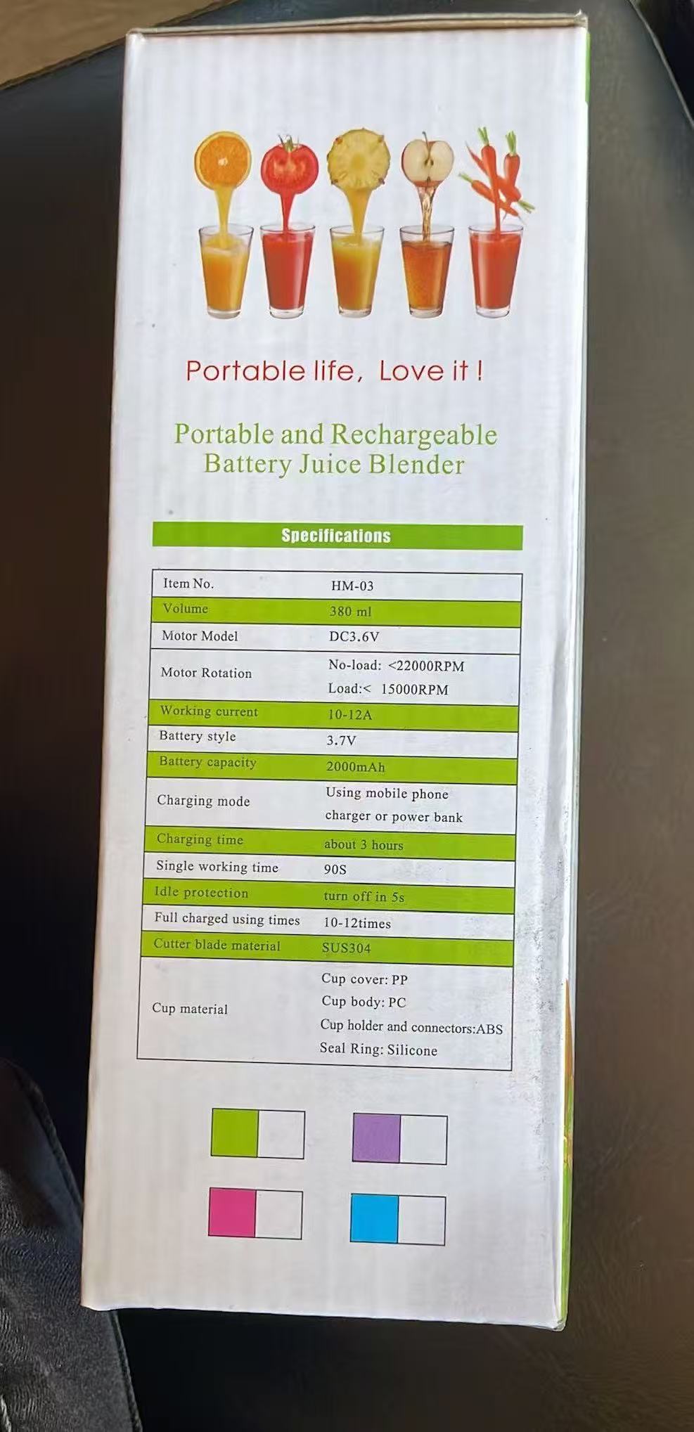 Portable Rechargeable Battery Juice Blender-blender - Image 5