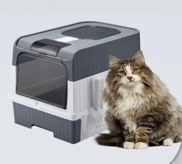 Extra Large Cat Litter Box, Drawer Type Fully Enclosed with UV Light - Image 8