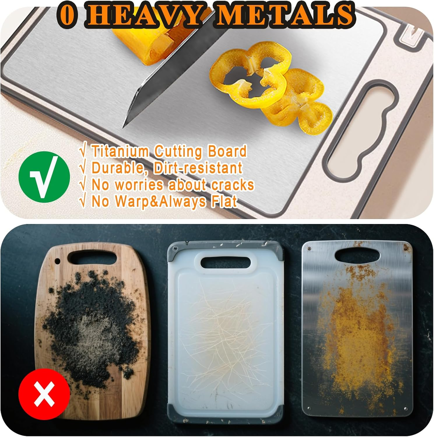 Titanium Cutting Board Professional Double - Image 5