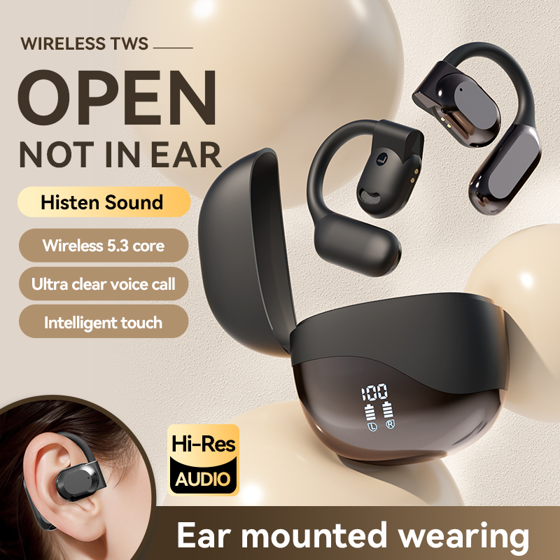 AI Language Translator Earbuds, OWS Real-Time 3-in-1 Translation Earbuds 144 Languages & Accents(Black) - Image 3