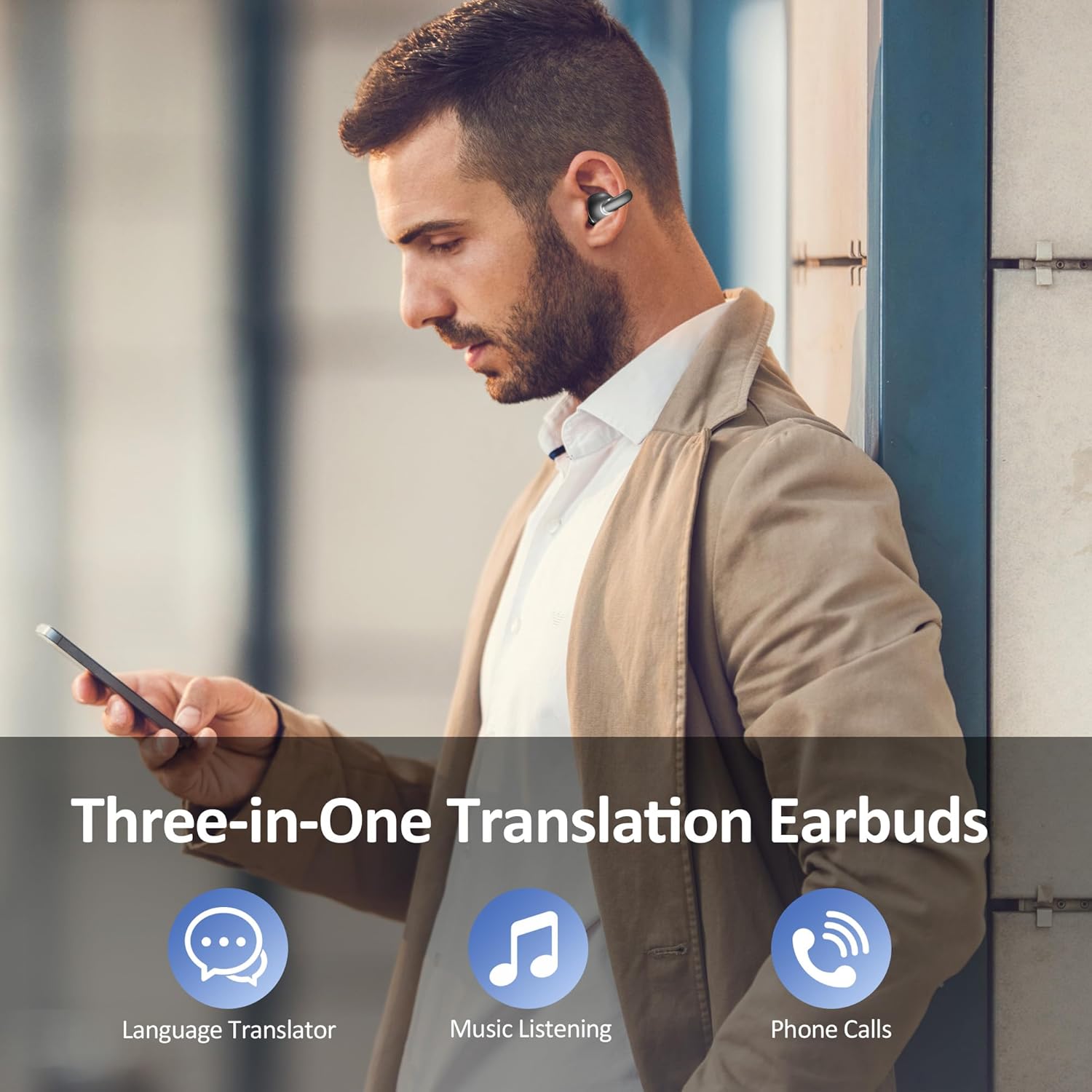 AI Language Translation Earbuds Real Time,163 Language & Accents Two-Way Translator Device with APP - Image 9