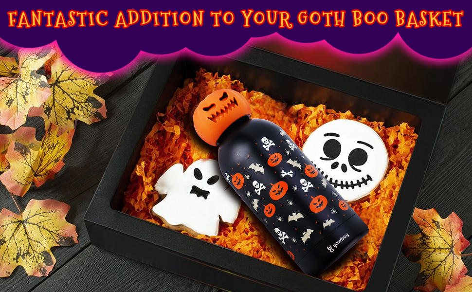 Insulated Water Bottle, 12 oz Stainless Steel Glow in the Dark Water Bottle, Tumbler Drinking Bottles Cute Thanksgiving Christmas Holiday Gift for Friend Her Him - Image 5