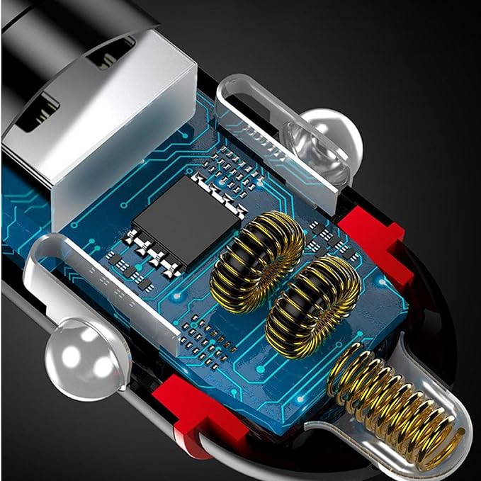 Caricatore del telefono per auto, caricabatterie per auto USB,Caricatore Caricatore per auto USB C 30W | Accessori automobilistici in lega di alluminio, adattatore a spina per veicoli a ricarica rapid - Image 5