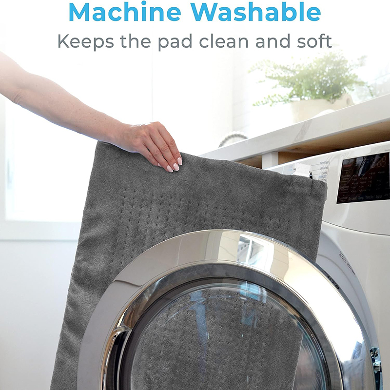 Pure Enrichment PureRelief Ultra-Wide Microplush Heating Pad - 20” x 40” XXL Size & 6 Heat Settings for Temporary Neck, Shoulder & Back Pain Relief - Moist Heat Option & Machine Washable - Image 3