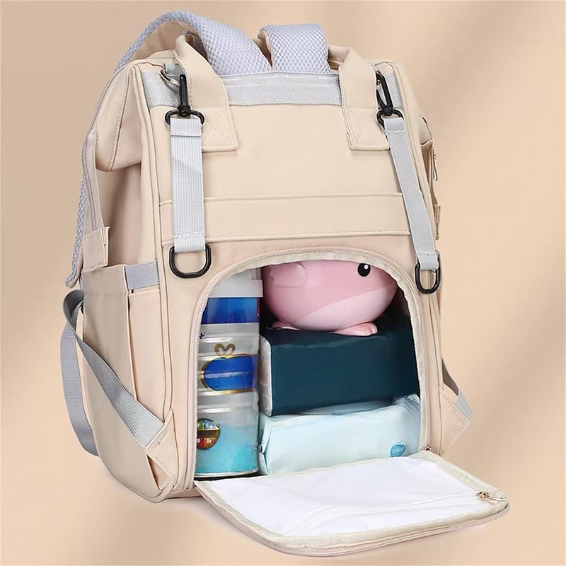 Diaper Bag Backpack with Stroller Straps & Pacifier Holder, Large Capacity Baby Nappy Bag for Mom & Dad, Waterproof Maternity Travel Backpack with Multi-Pockets, Stylish Baby Essentials Organizer - Image 6