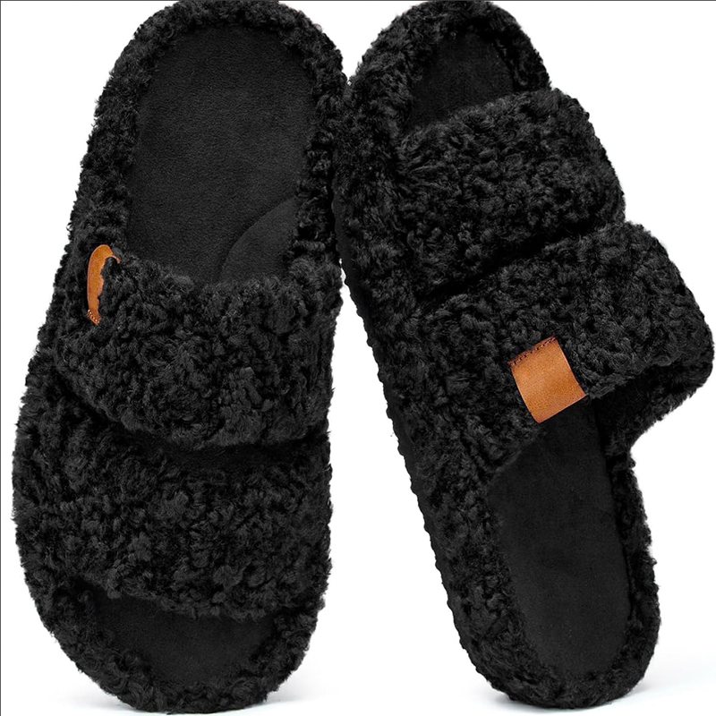 Clearance Sale Winter Slippers for Women & Men - Warm Memory Foam House Shoes, Fuzzy Plush Lined Anti-Slip Indoor Outdoor Moccasins, Booties & Slides - Ultimate Comfort Footwear Gift - Image 11