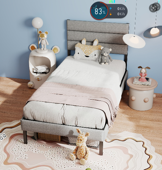 Full,King ,Queen,Size,Twin Platform Bed Frame with Natural Headboard and Footboard, Boho and Mid Century Style, Solid Pine Wood,No Box Spring Needed, Easy Assembly, Antique - Image 4