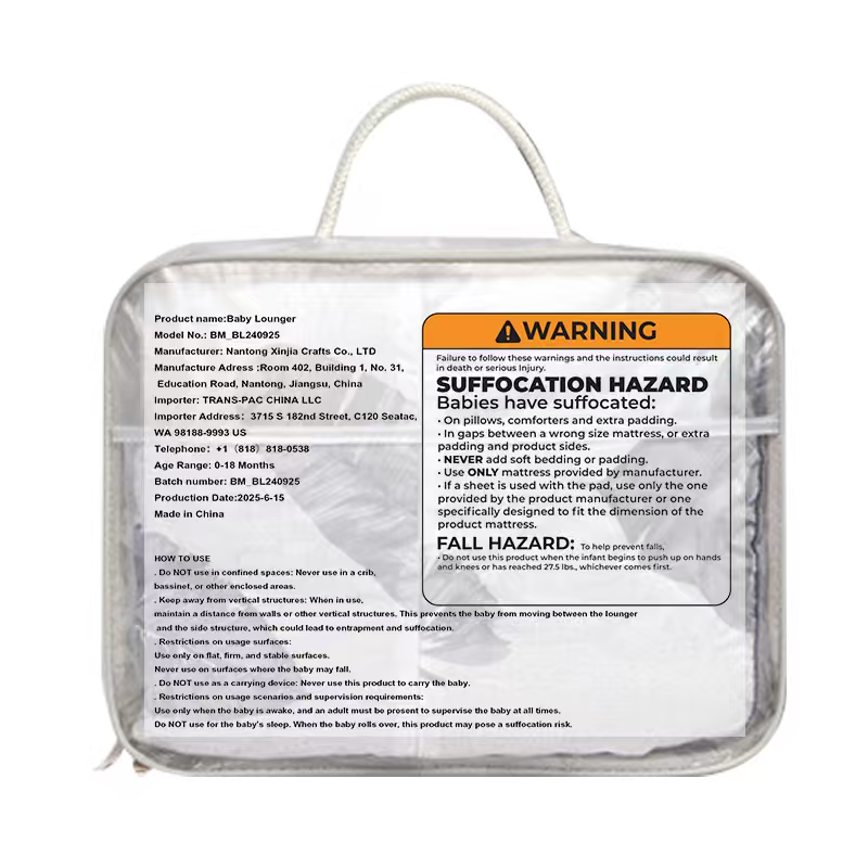 Portable Baby Lounger Nest, 100% Cotton Bionic Bed for Newborns, Breathable & Foldable Co-Sleeper Bassinet, Womb-Like Design Infant Travel Crib with Handle - Image 2